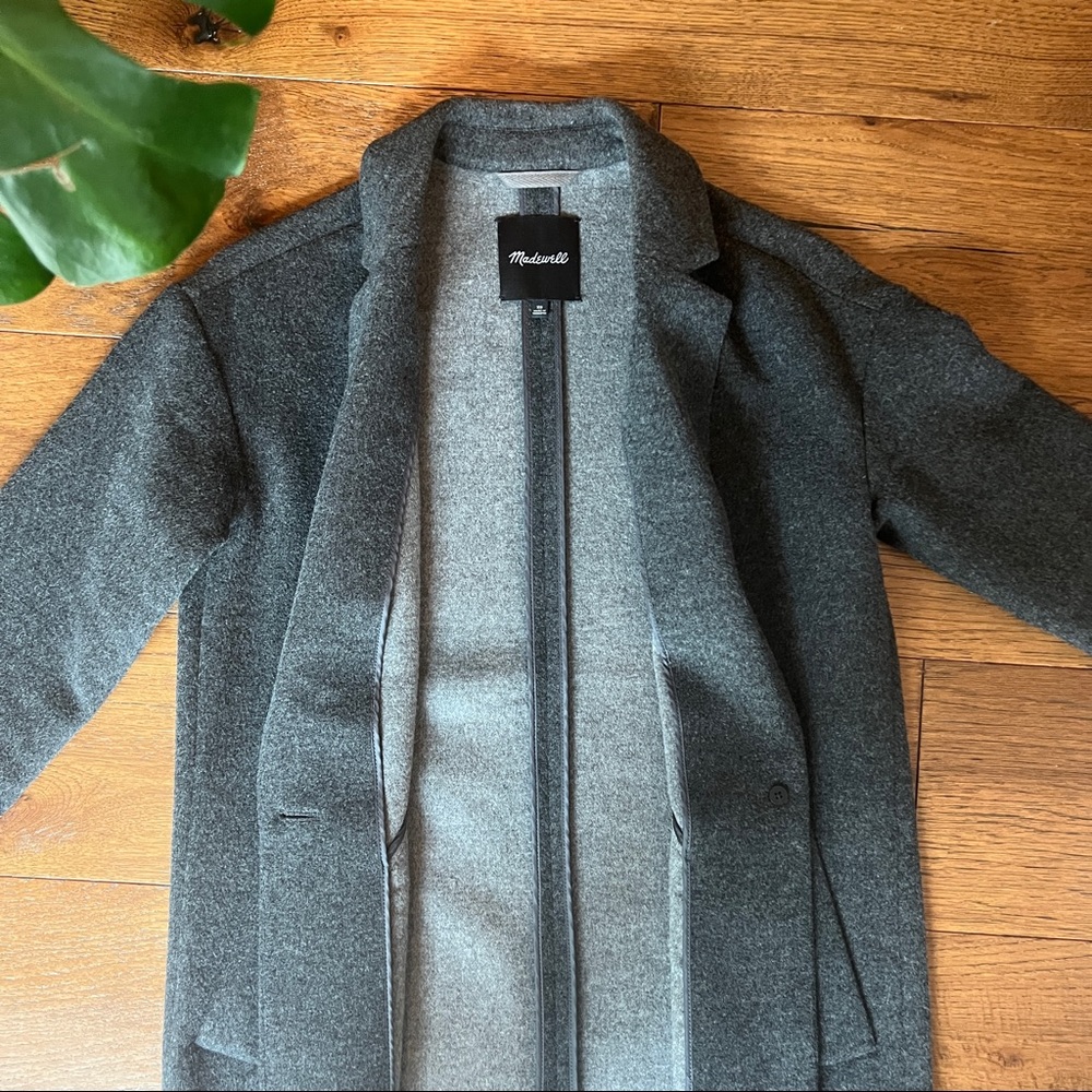 Madewell Monsieur Coat in Dark Gray - Picture 10 of 15